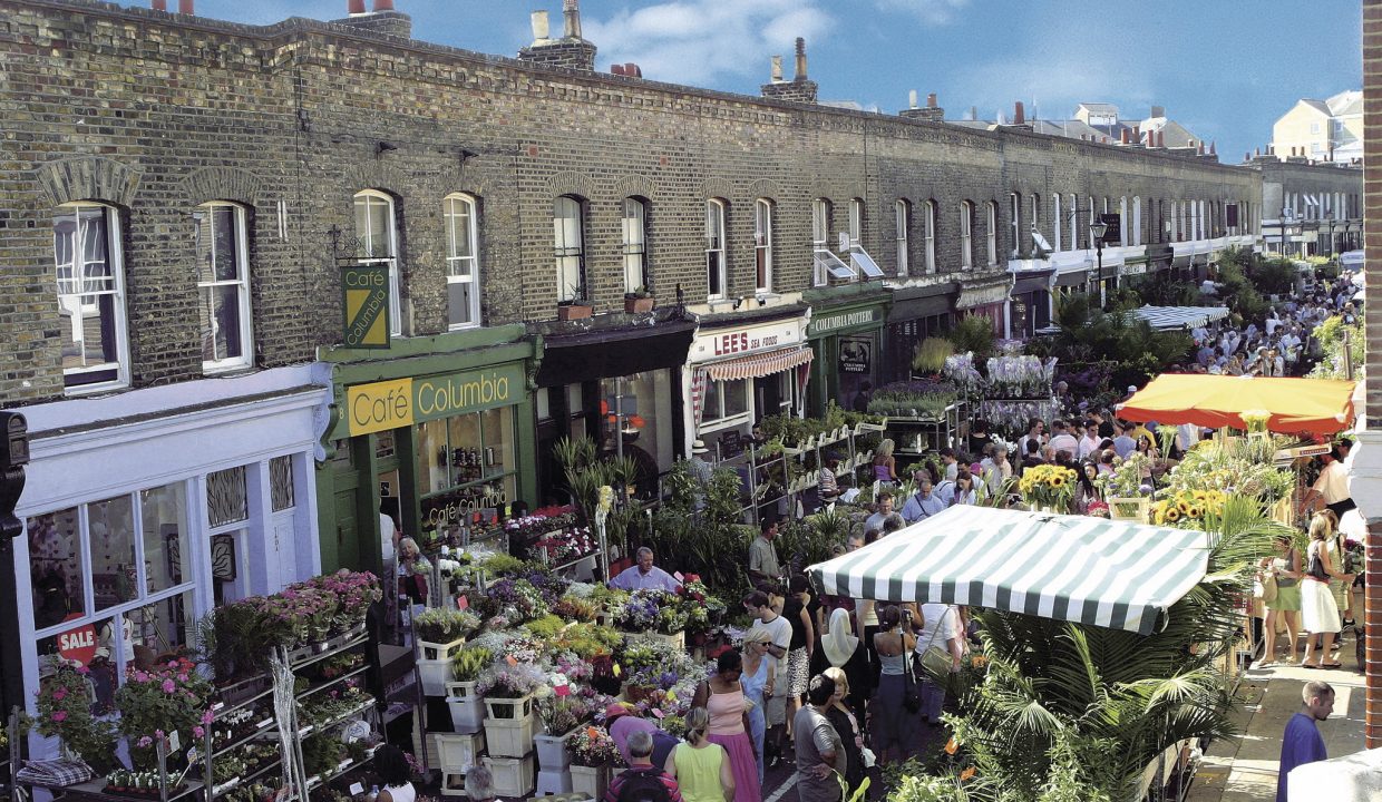 colombia road flower market